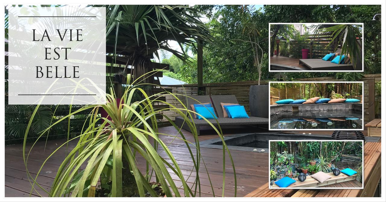 Le Lambablanc Bed and Breakfast Bras-Panon Exterior foto